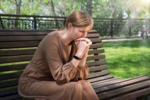 A grieving woman wondering what happens when someone dies in a car accident.