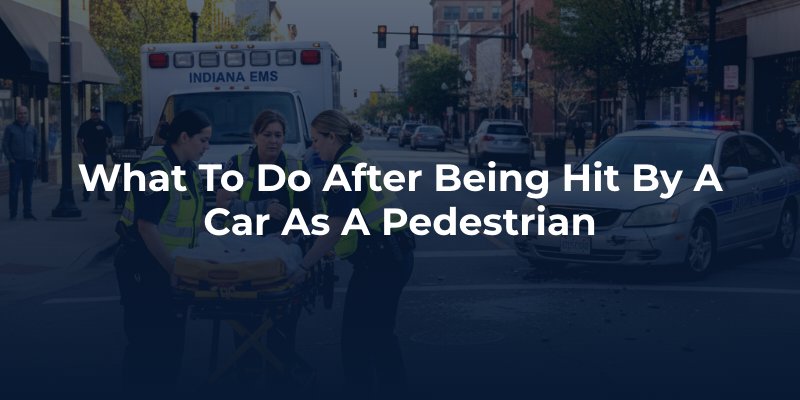 What to Do After Being Hit by a Car as a Pedestrian