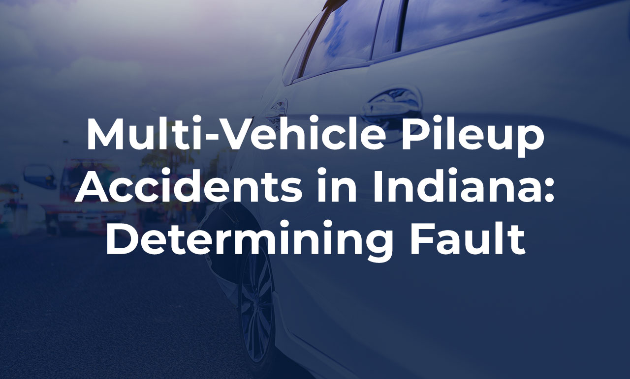 Concept image of damaged vehicles stopped on a roadway after a collision, illustrating the aftermath of a serious crash.