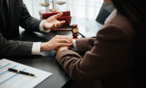 Concept image representing the legal process families may use to pursue financial accountability after a wrongful death.